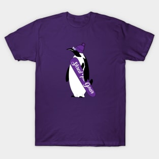 Shred The Gnar Penguin Snowboarder T-Shirt